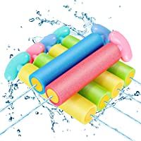Magicfun Pistola de Agua- 6PCS Vistoso Espuma Pistolas Juguetes Agua para Niños- Seguro y Facil Chorro de Agua para…
